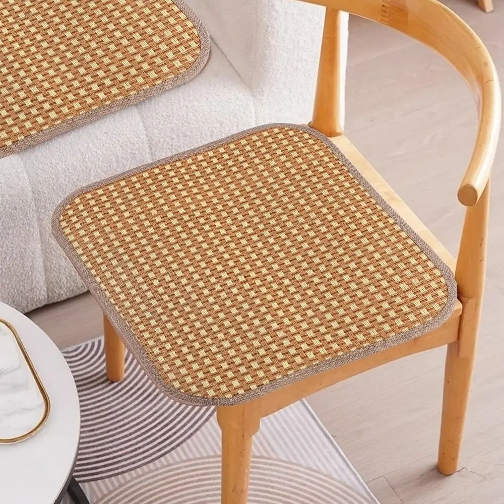Gifts Breathable Summer Cooling Seat Cushion Thickening Car Seat Cushion Cool Mat Non-slip Ice Silk Rattan Sofa Mats