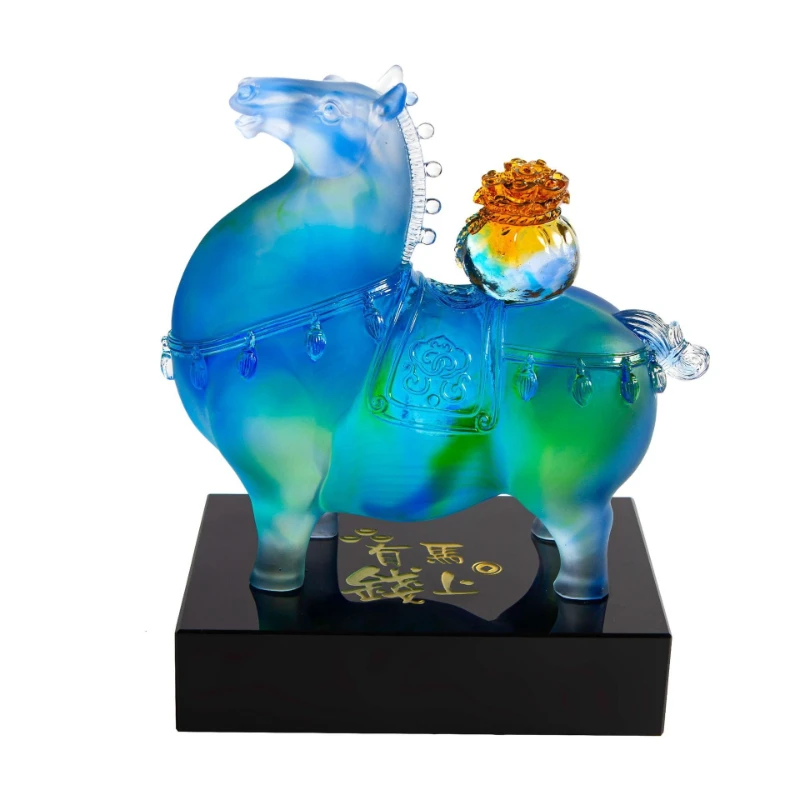 Immediately have money,  horse  attract  horses to success, living room desk, study room wine cabinet decorations