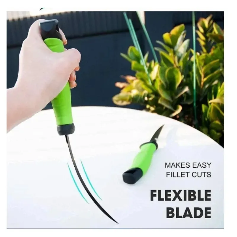 سكين صيد السمك عالي التحمل لتنظيف الأسماك من الفولاذ المقاوم للصدأ مجموعة سكاكين فيليه أدوات أساسية احترافية للجزار