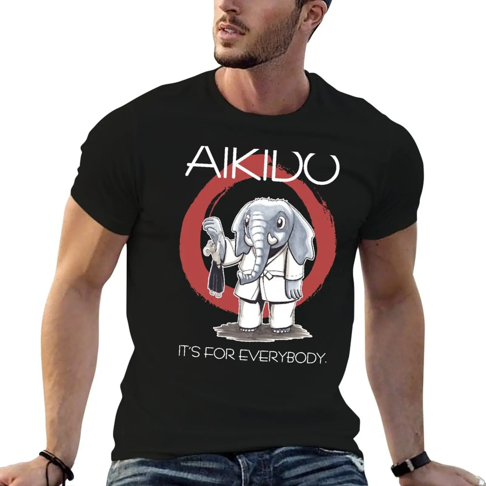 Aikido - it's for everybody (dark) T-Shirt t shirt for man 100 percent cotton t shirt for man t shirt personalised T-shirt