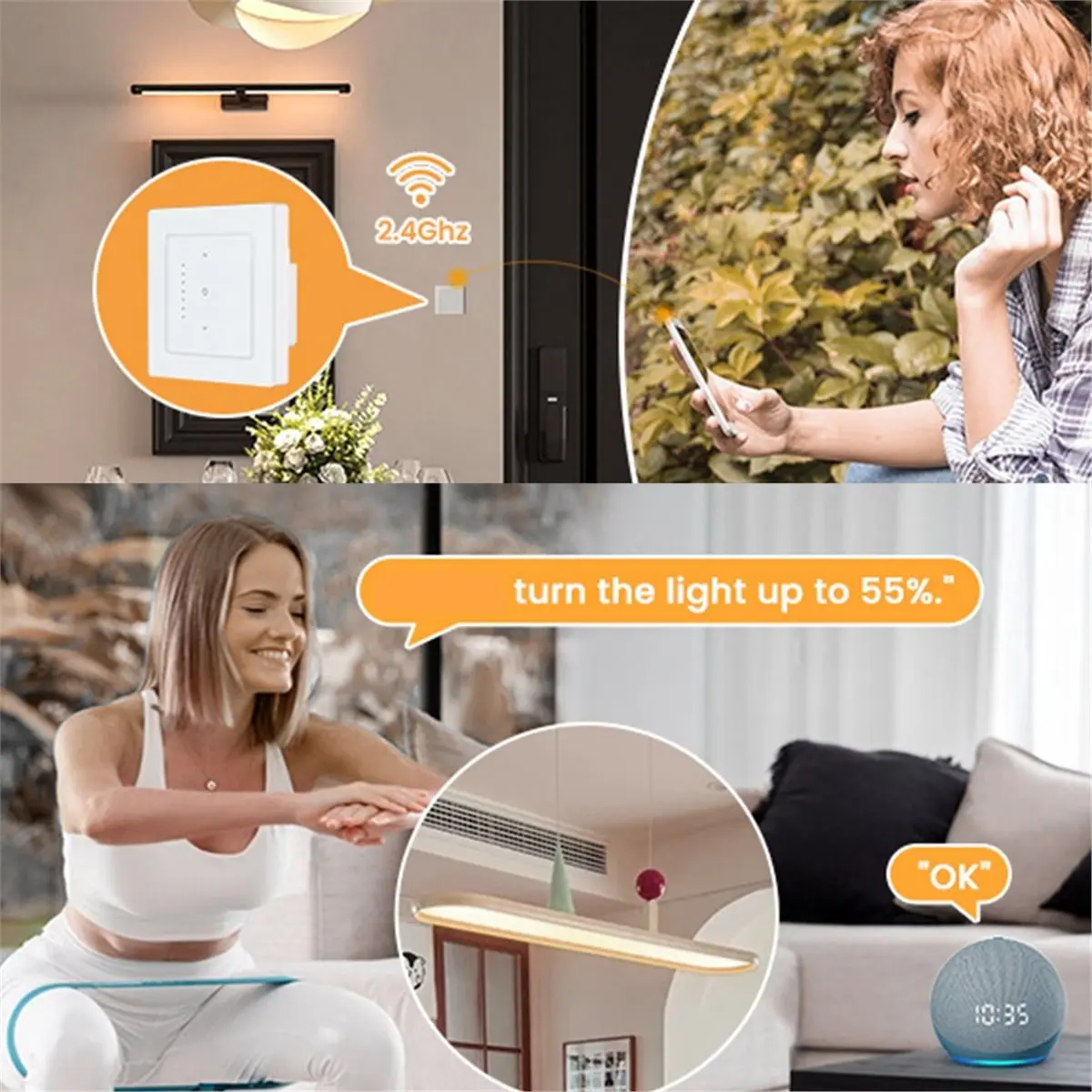 Tuya WiFi Smart Light Switch App التحكم عن بعد مع الطريق المنزلي 1 Gang #1