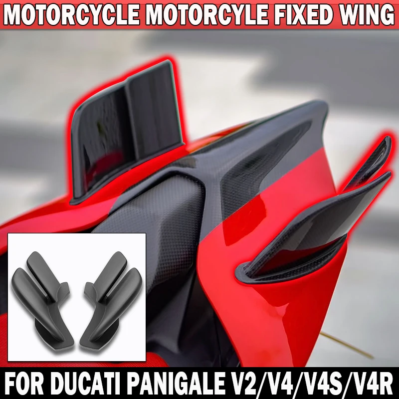 

Motorcycle Aerodynamic Rear Hump Fixed Wing Accessories Suitable For Ducati Panigale Streetfighter V2 V4 V4S V4R 2018-2024 2023
