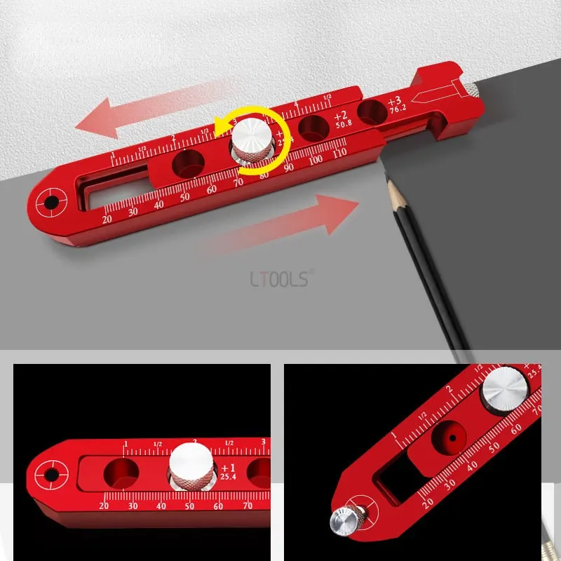 Woodworking Drawing Compass Circular Drawing Tool Adjustable Measurement Tool Woodworking Scribe Gauges Industrial Drawing