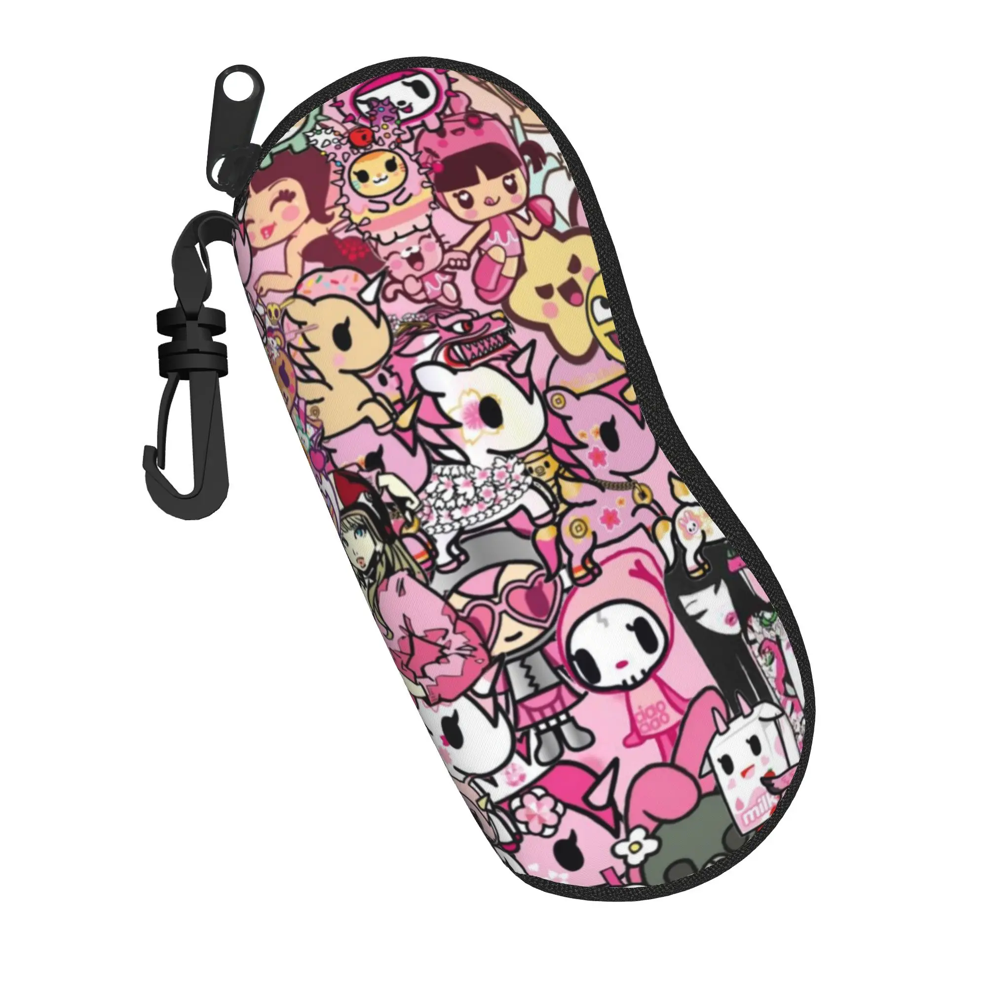 Donutella Sandy Unicorno  Accessories Glasses Case for Women Men Fashion Eyeglasses Storage Box Gift Eyewear Container