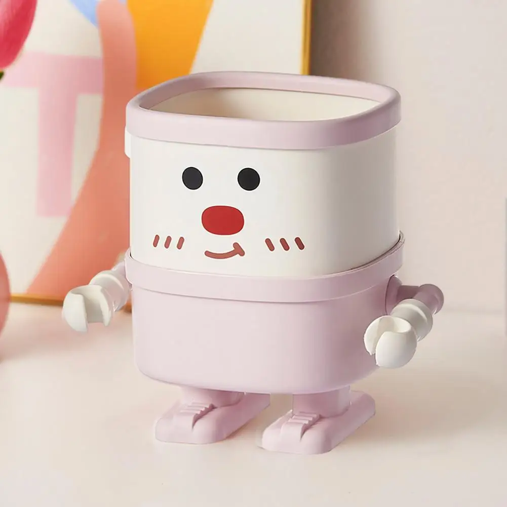 Caneta display bonito dos desenhos animados suporte de caneta de mesa para organização de escritório em casa multi-funcional lápis armazenamento copo maquiagem escova organizador