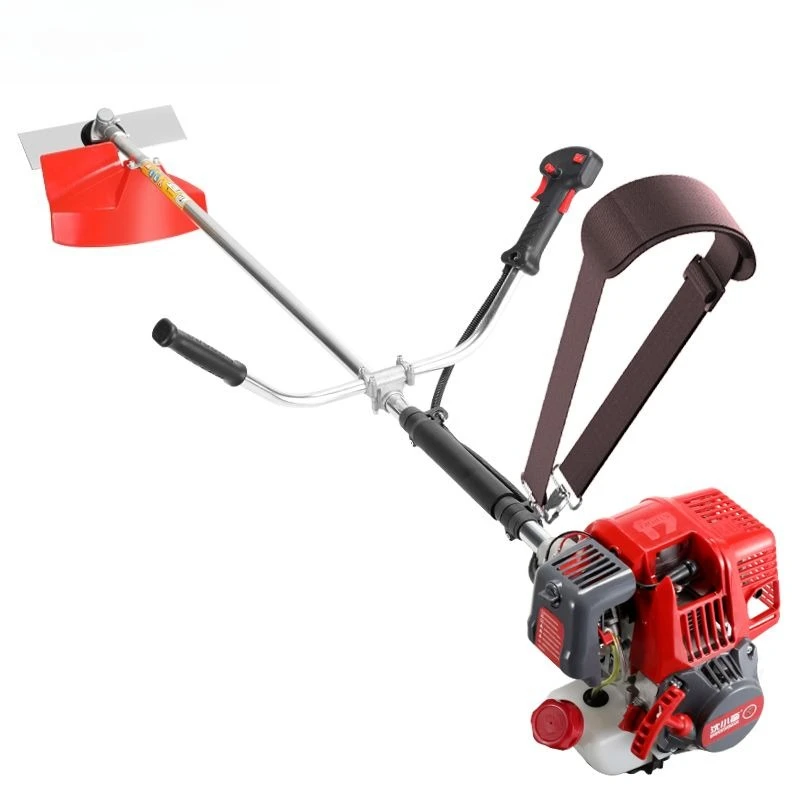 Lawn mower four-stroke side-hanging brush cutter reclamation multi-functional backpack type