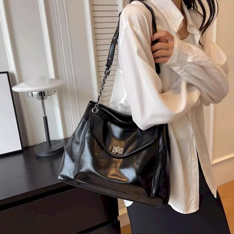 

High Quality Totes For Women Large Capacity Fashion Tote Shoulder Bag Commuting Office Shopping Bags Female 2025 New In Trendy