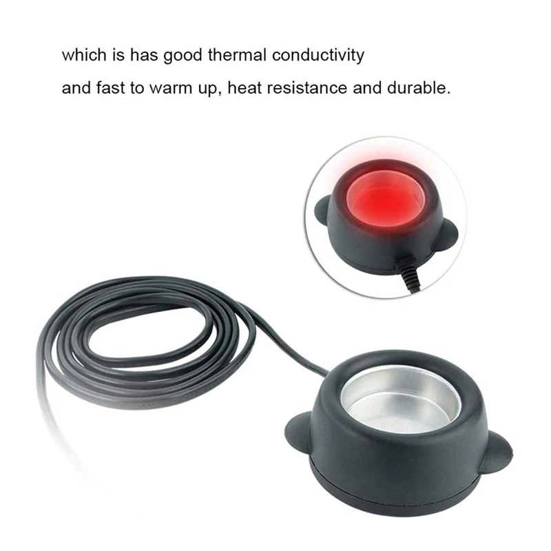 Black Glue Pot, Glue Stove DIY Hot Glue Pot For Repairing For School Handcraft Teaching For Silk Flower Factory US Plug