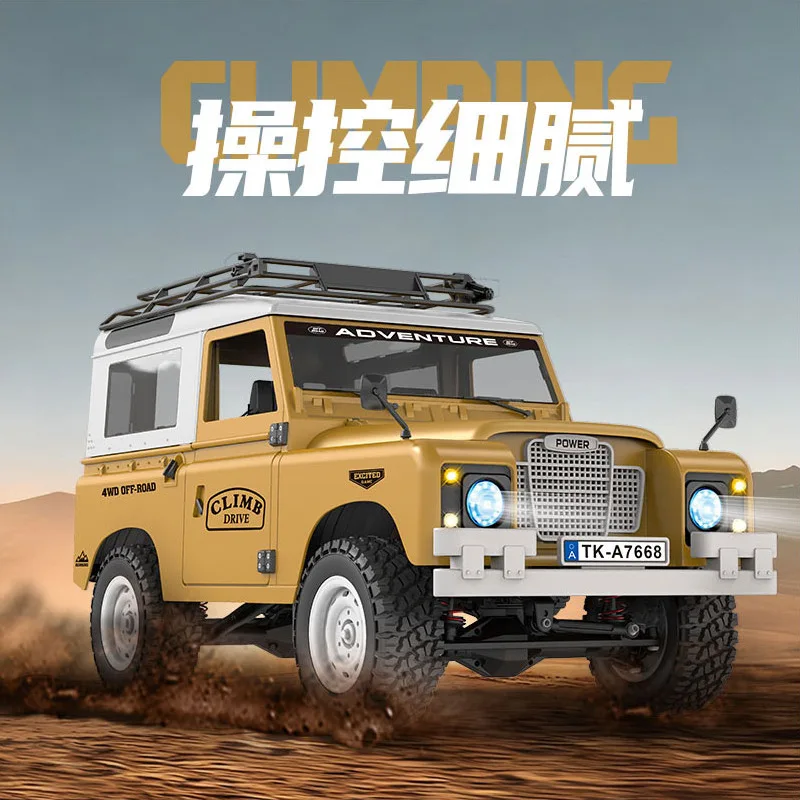 New 1/10 Scale LR Defender Pickup Truck - All-Terrain RC Crawler Car Realistic Off-Road Model & Gift for Boys