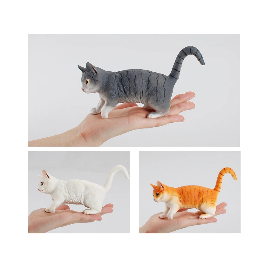 Figura realista de gato persa, gatito, modelo Animal, decoración bonita para el hogar, colección de decoración de jardín de hadas en miniatura, juguete para regalo para niños