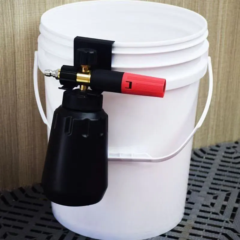 Image of 1pc PA Karaffe Halter Eimer Seite Rack Lagerung Schaum Karaffe Sand Eimer Werkzeug Aufhänger Auto Waschen Schönheit Spray wasserkocher rack metall und ir