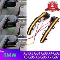LED Dynamic Side Mirror Turn Signal Light Indicator Blinker Sequential Lamps for BMW X3 IX3 G01 G08 X4 G02 X5 G05 X5 G06 X7 G07