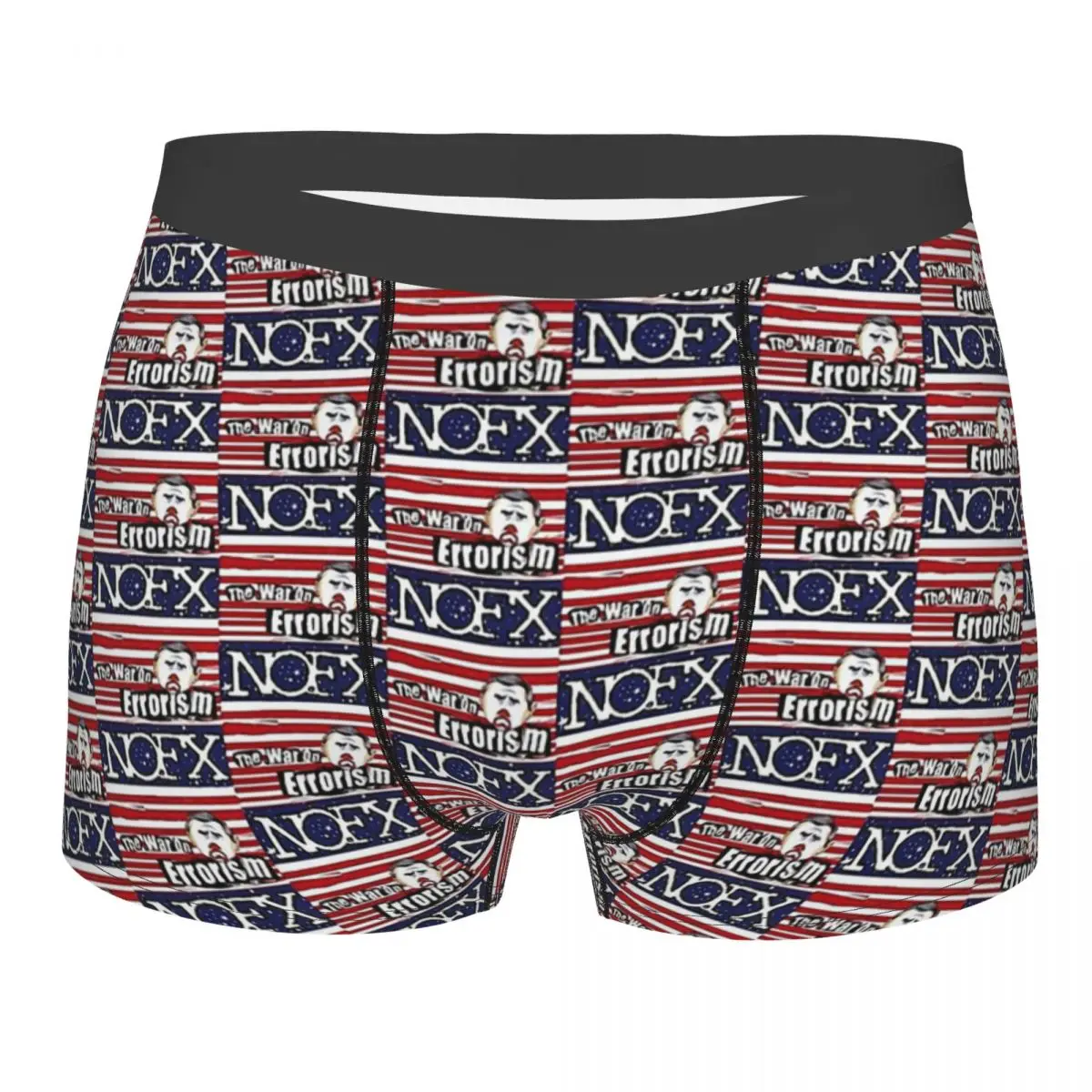 Nofx Men Boxer Briefs Punk Rock Band Highly Breathable Underpants High Quality Print Shorts Gift Idea