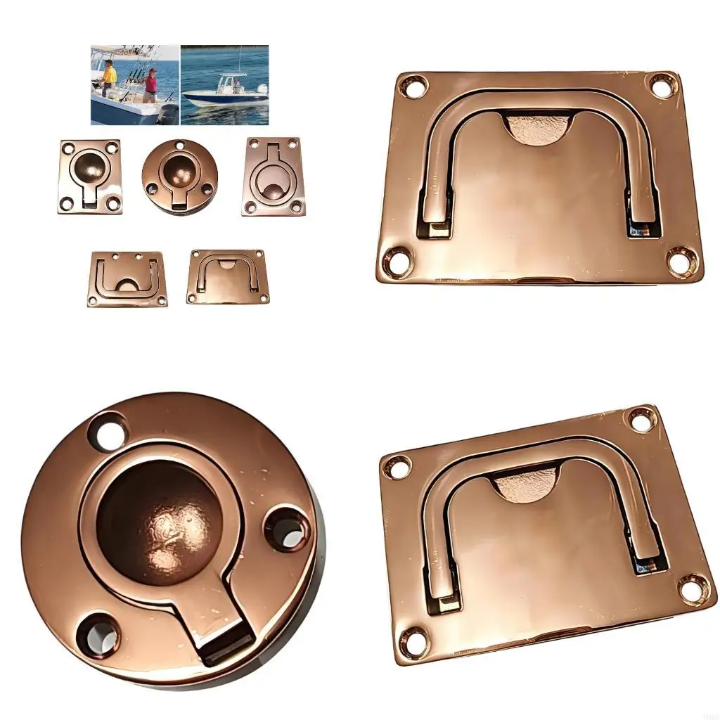 Stainless Steel Flush Hatches Latches for Campers Marine Motorhome Floor Access Panels New