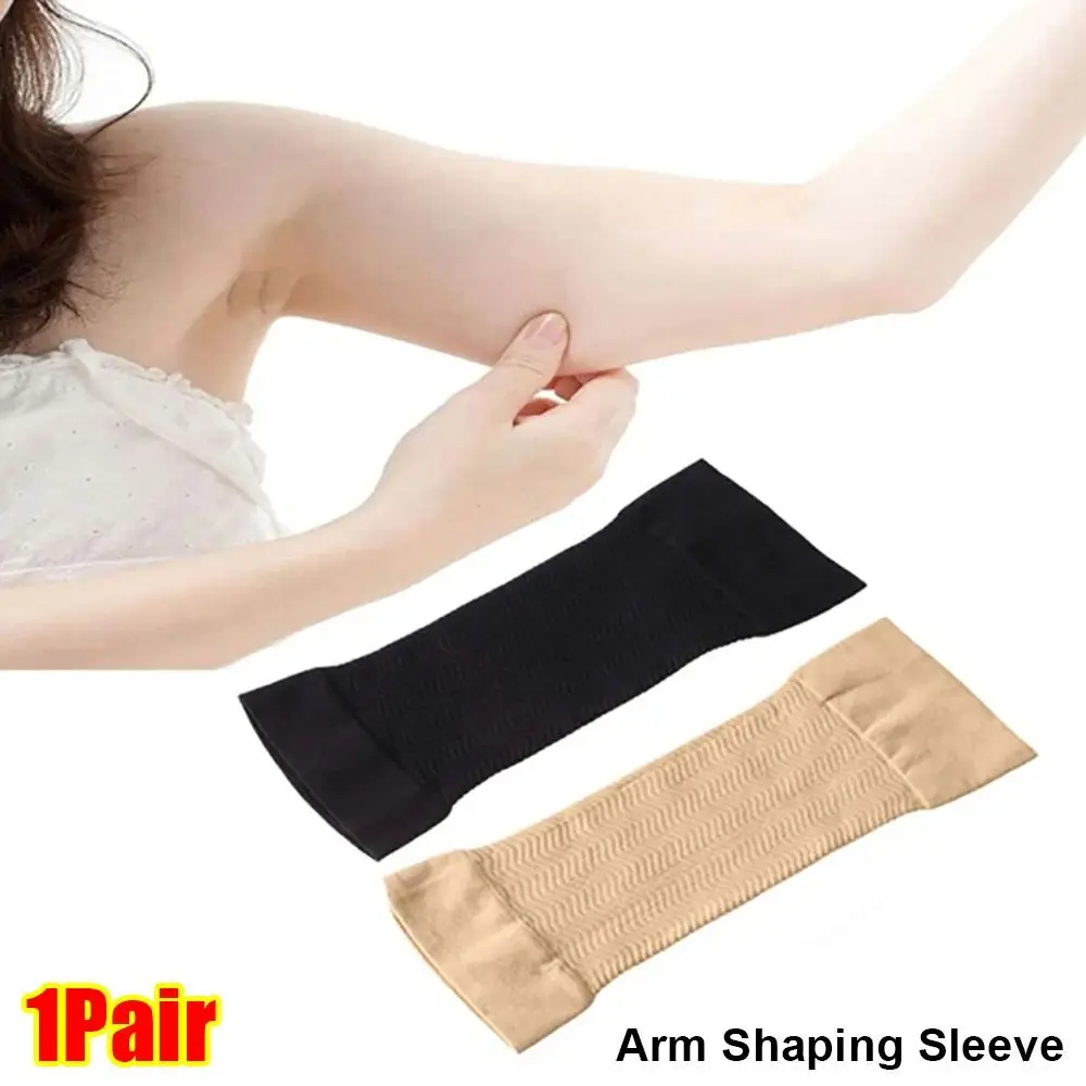 1Pair New Weight Lose Arm Shaping Sleeve Elastic Trimmer Girdle Arm Slimming Shaper Fat Tone up Compression Wrap Band for Women