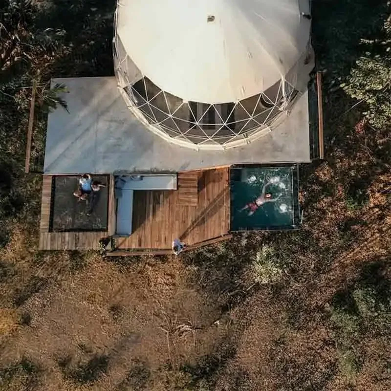 Dome tent 8 meters in size can accommodate 4-5 people spherical tent geodesic bubble tent PVC