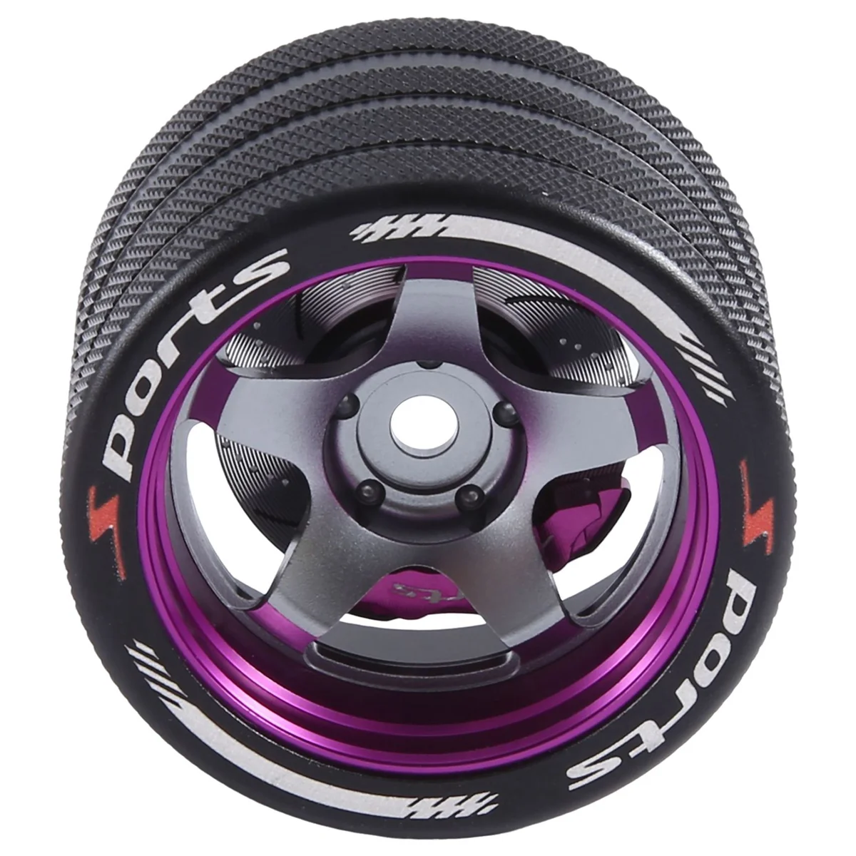 For SANWA MT4/FUTABA 4PX /Flysky NB4 /KO EX Next /WFLY X9 Remote Control Universal Metal Handwheel Steering Wheel Purple