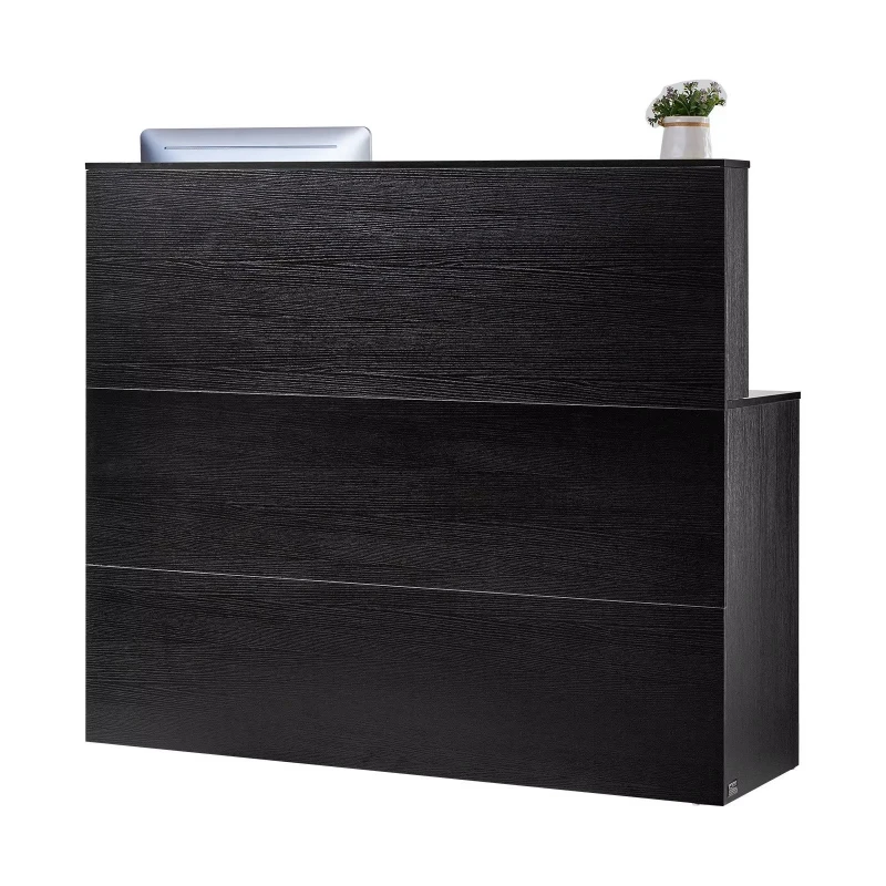 55 L Front Desk Office Front  Counter Desk Drawer Keyboard Tray Locker Office Front
