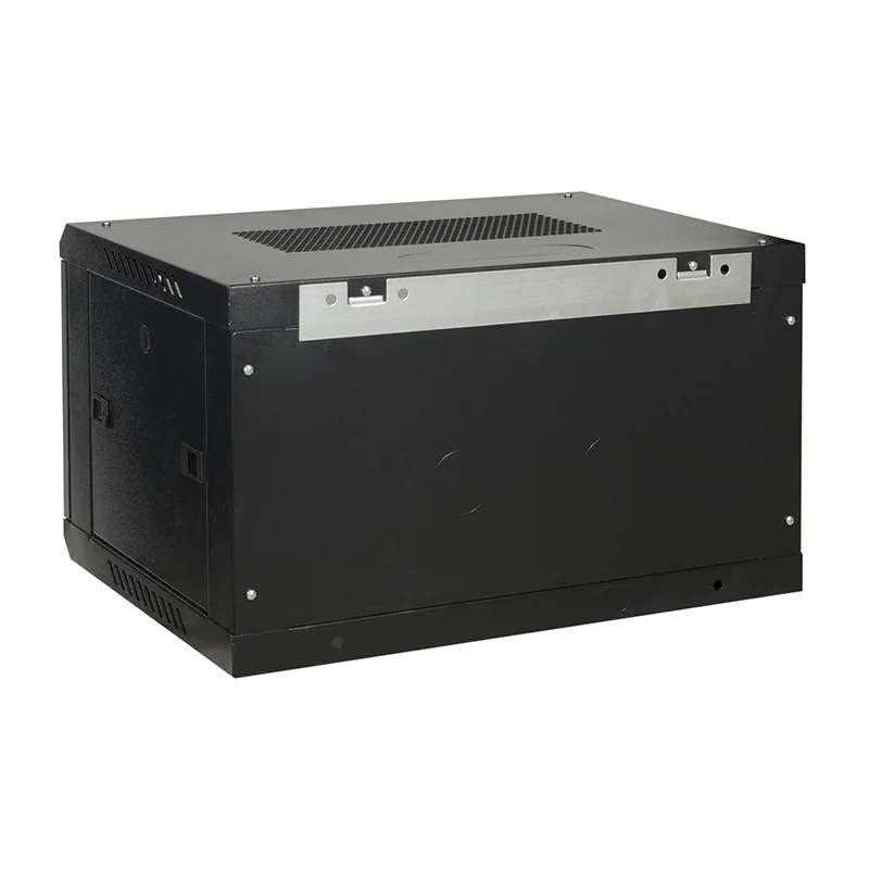 custom.ISO Factory Outlet 19Inch 6U size 600*450*350mm Metal Side Panels Removable Single Wall Cabinet