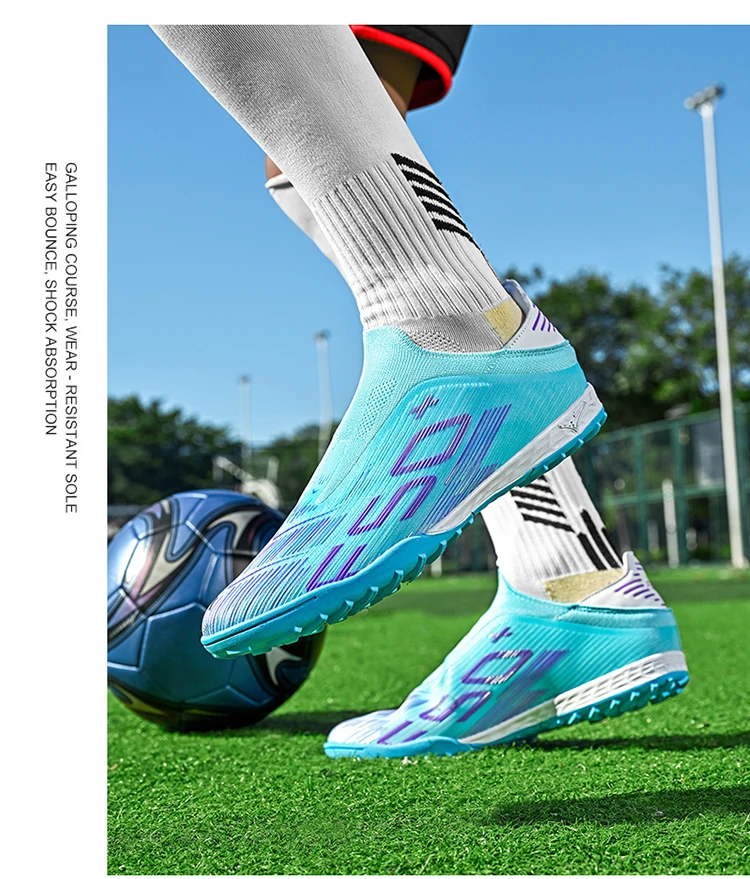Neue Herren-Fußballschuhe Rutschfeste Sneakers Trainingsschuhe Bestseller Fußballstiefel Leichte Hochwertige Rasenplatzschuhe Mittelhohe Outdoor-Schuhe – Detail 20