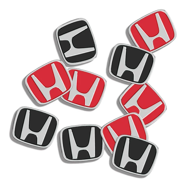 Aluminum Car Remote Key Sticker Emblem Auto Accessorie For Honda Mugen Civic City Fit VTEC RR Vezel CR-V Dohc Pilot Jazz HRV XRV