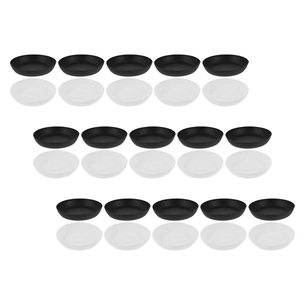 

30Pcs Plastic Flowerpot Drip Trays Water Catcher for Succulent Plant Pots Indoor Outdoor Gardening Saucers Planter Base Tray