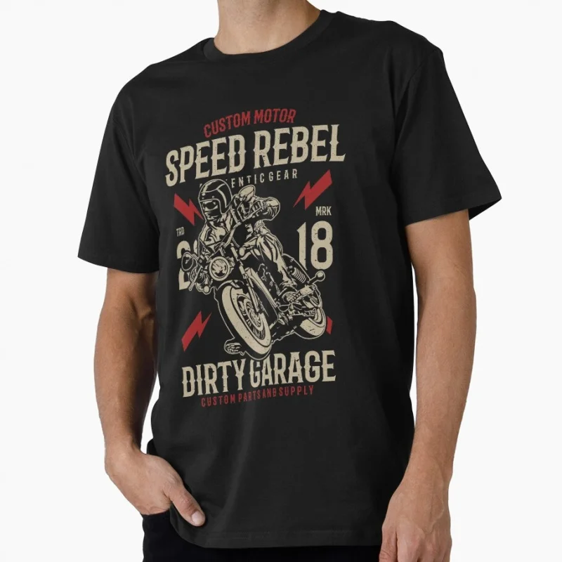 

Vintage Motorcycle Racing Cafe racer Gift t shirt for Motorcycle Rider 100% cotton Short Sleeve Graphic Clothes All size tops