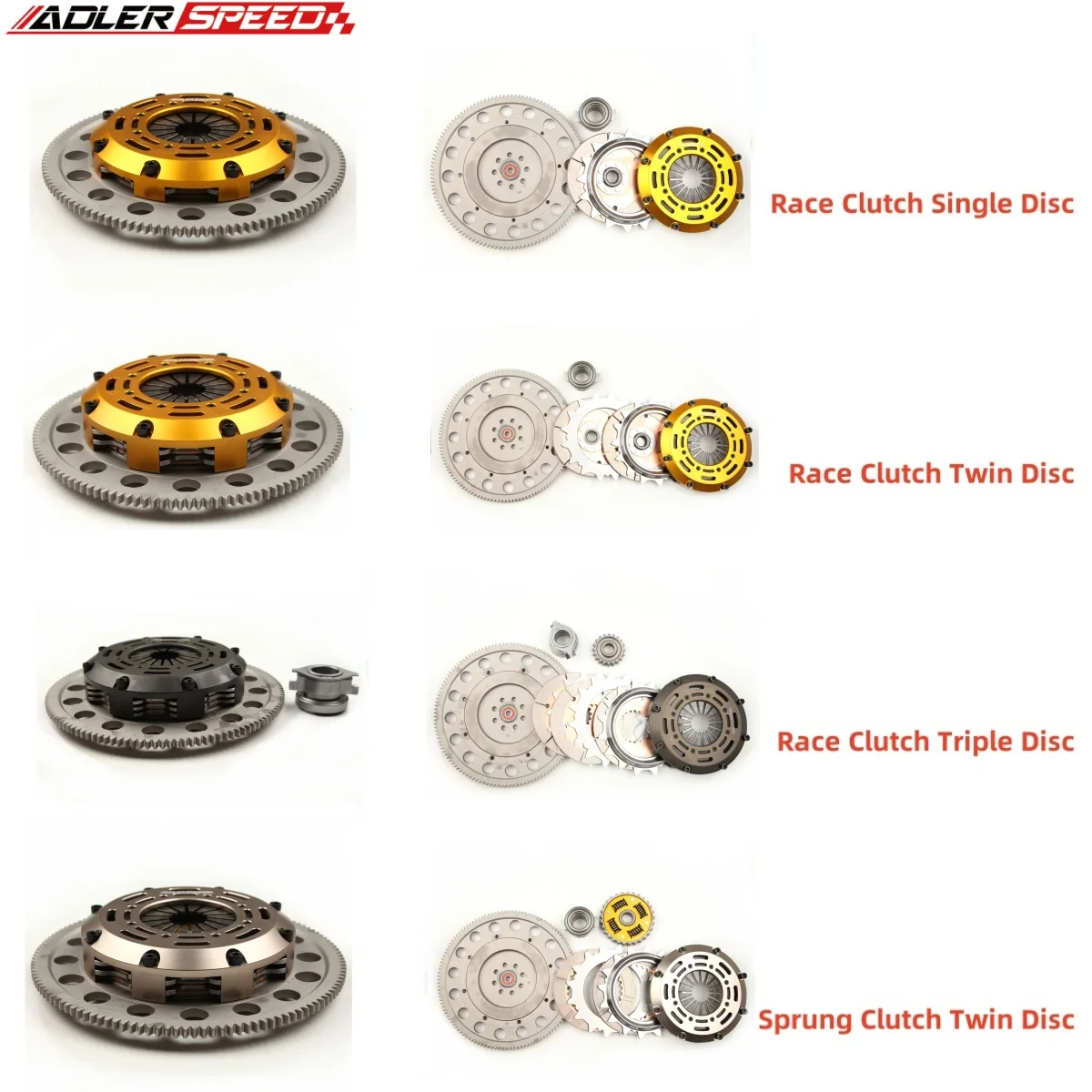 

ADLERSPEEDRace/Street Race Single/Twin Disc/Sprung Twin/Triple Disc KIT для Subaru WRX STi/Legacy GT Spec B 2.5L EJ257; 6-скоростной