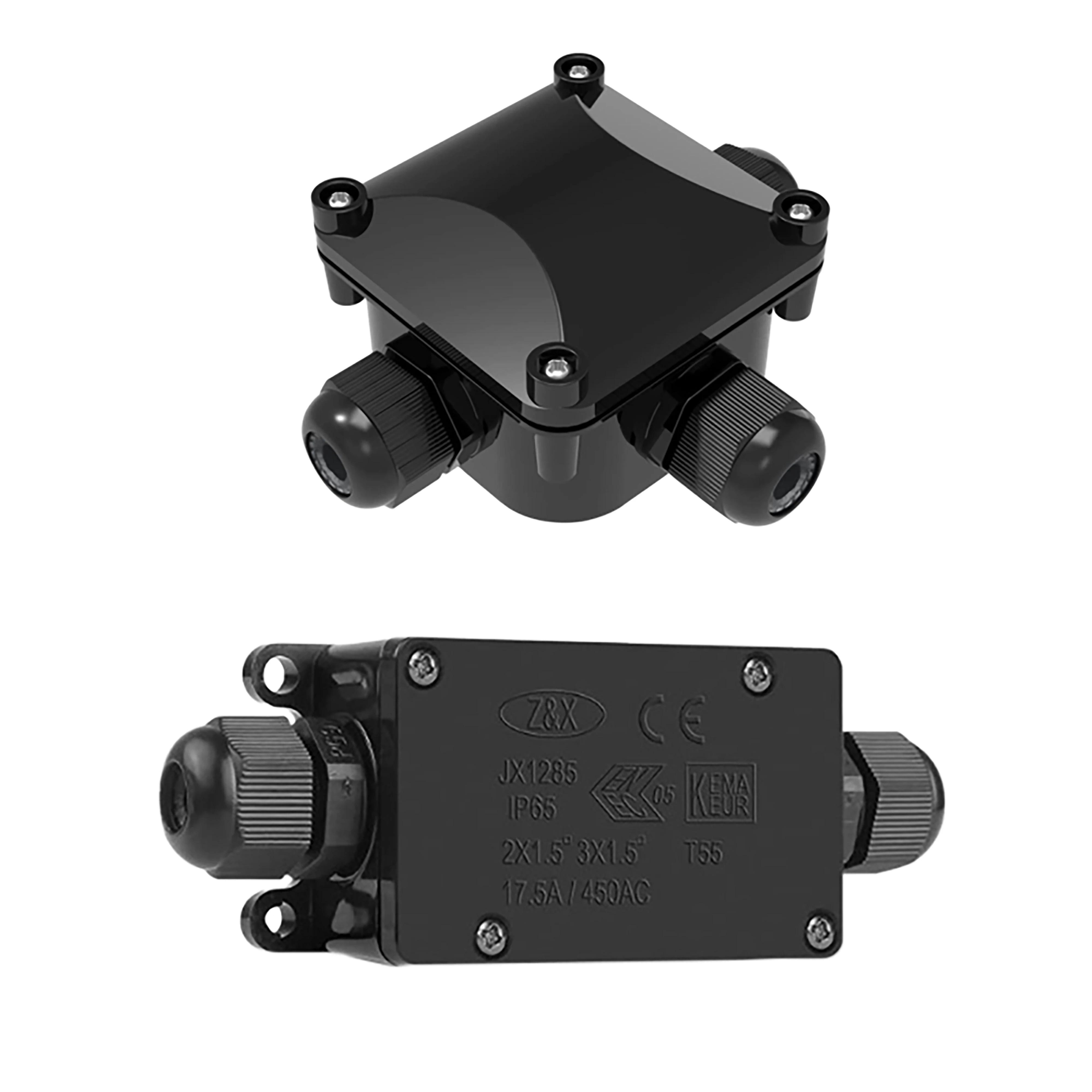 

PG11 IP65 3 Way 2way Outdoor Waterproof Plastic Gland Electrical Junction Box IP68 electrical cable waterproof connector