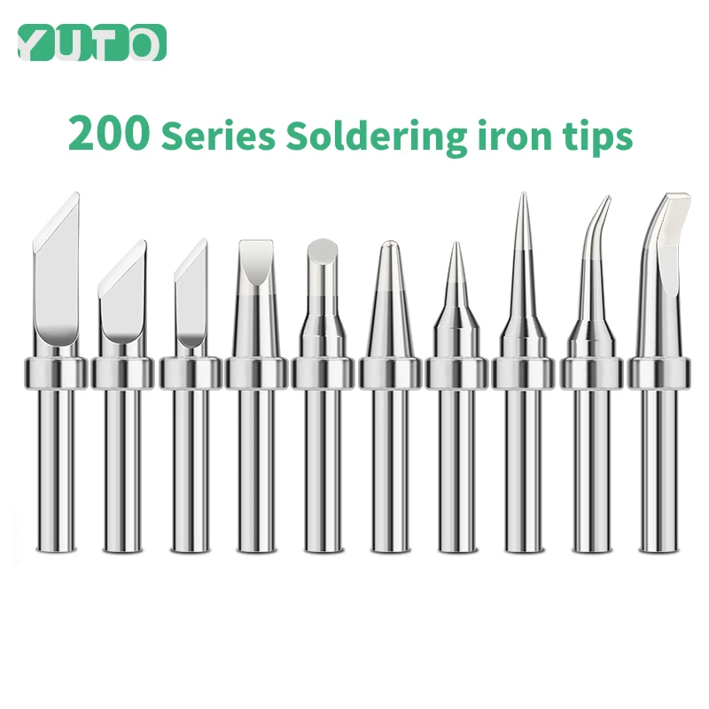 200 Series Universal Soldering Iron Tips Head Bit 200-B 200-I 200-K For Quick 203/205H Soldering Station Soldering tools