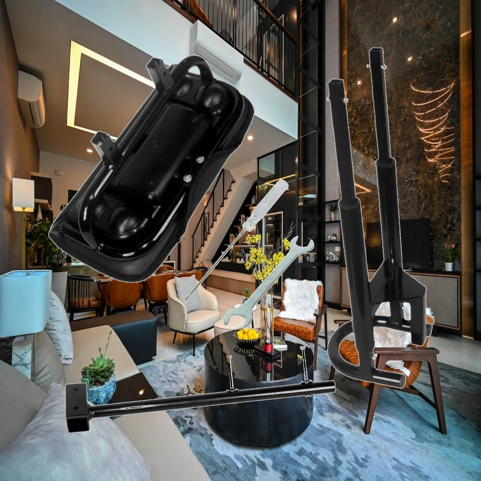 golf-push-pull-cart-removable-seat-durable-cushion-portable-bracket-for-lightweight-golf-bag-organizer