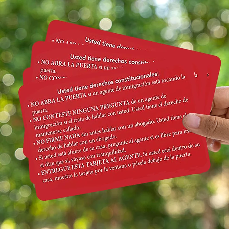 5Pcs Naturalization Test Study Guide Us Citizens Red Card Know Your Rights Card U.S. Citizenship Constitutional Rights Cards