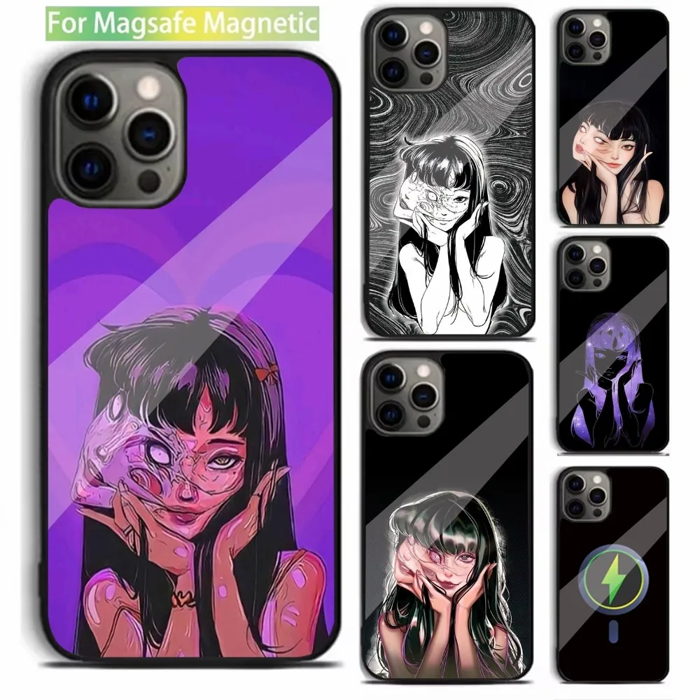 Horror Comics J-Junji T-Tomie Phone Case For iPhone 16,15,14,13,12,11,Plus,Pro,Max,Mini Magsafe Magnetic Wireless Charging