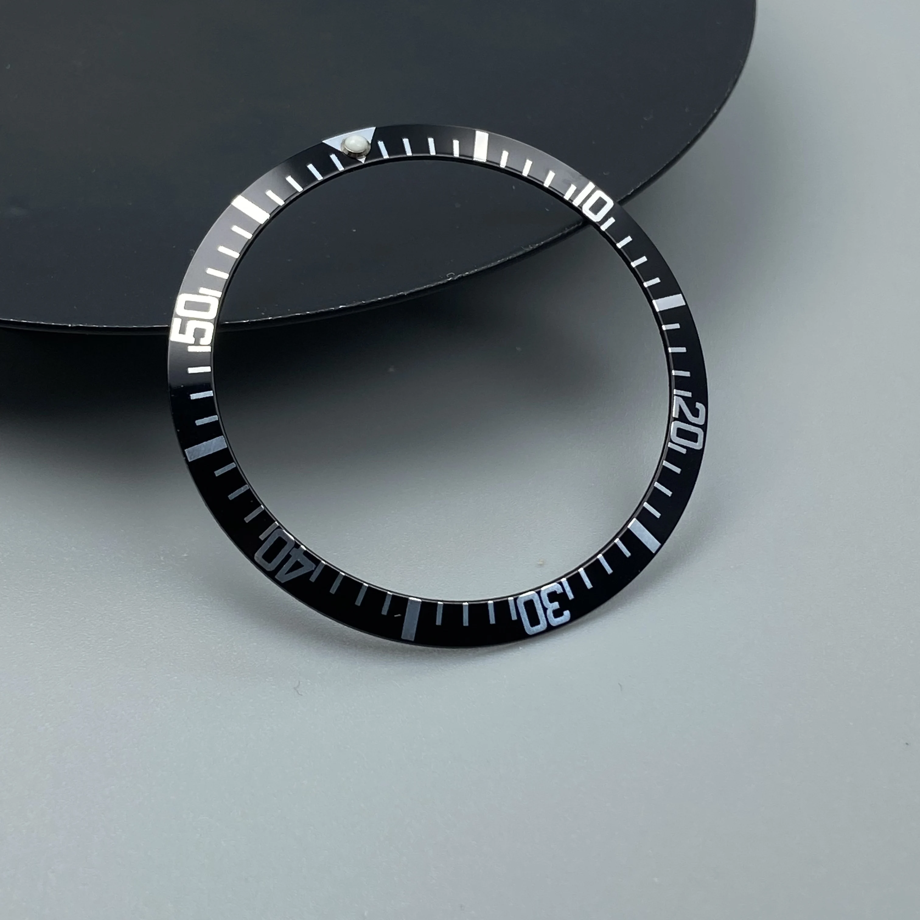 Vintage Outer Diameter 36.5mm Curved Aluminum Watch Bezel Insert Ring For Seiko SKX007 SKX009 SRPD Watch Case NH35 NH36 Movement