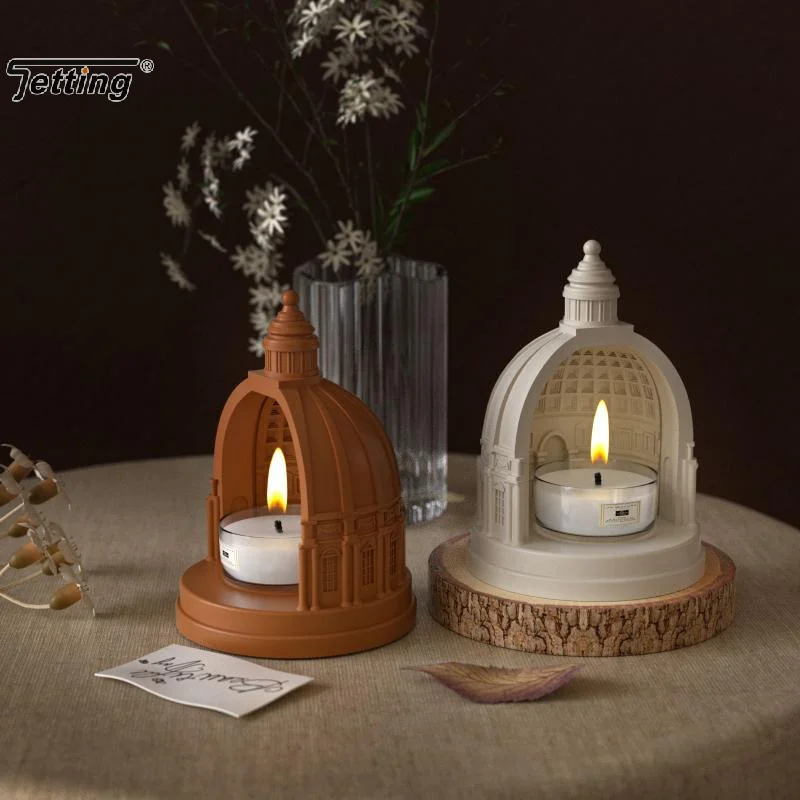 Creativity European Candlestick Silicone Mold DIY Palace Castle Tealight Candle Holder Aromath Plaster Resin Craft Casting Molds