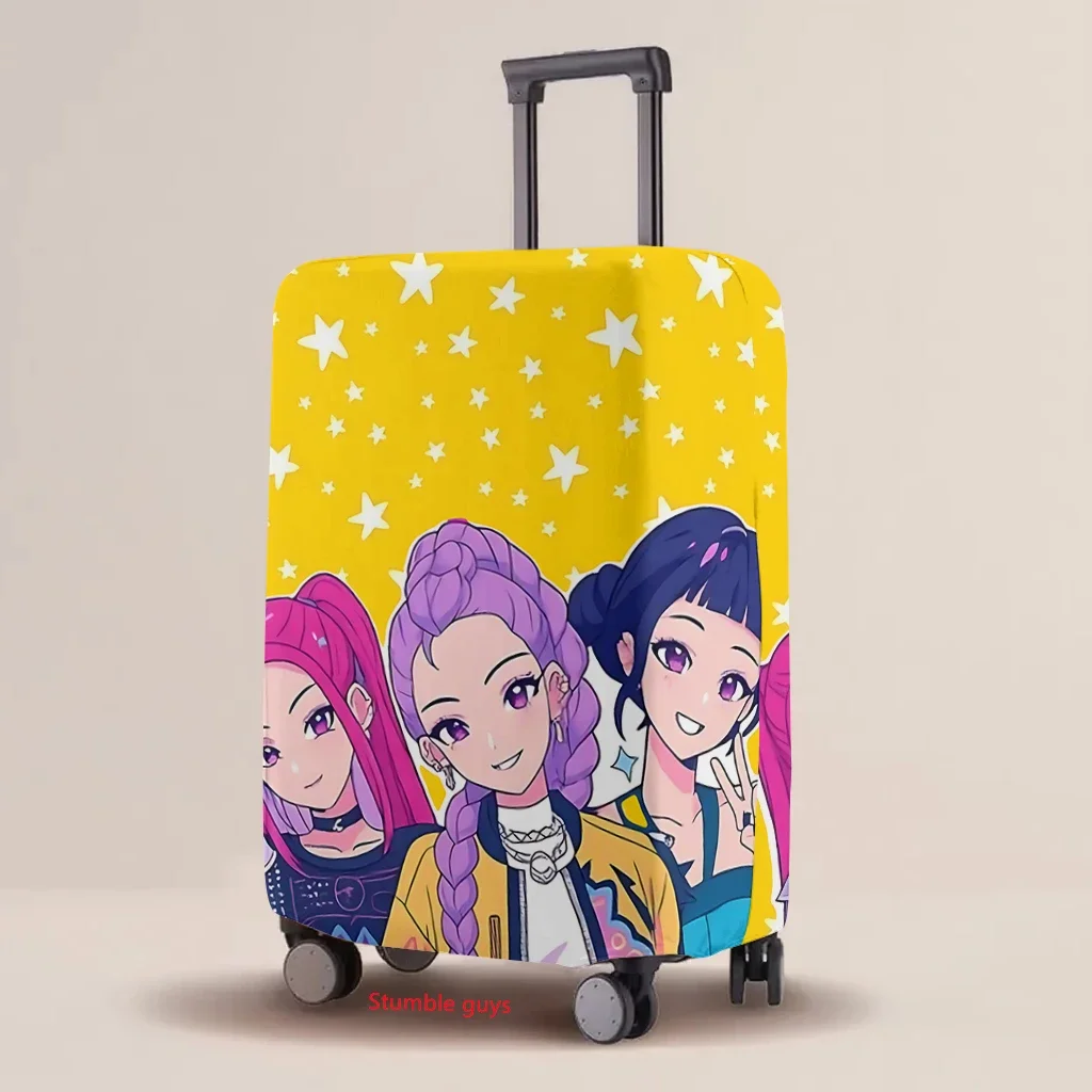 

Kpop Demon Hunters Luggage Protective Cover Elastic Cartoon Print Universal Suitcase Accessories​