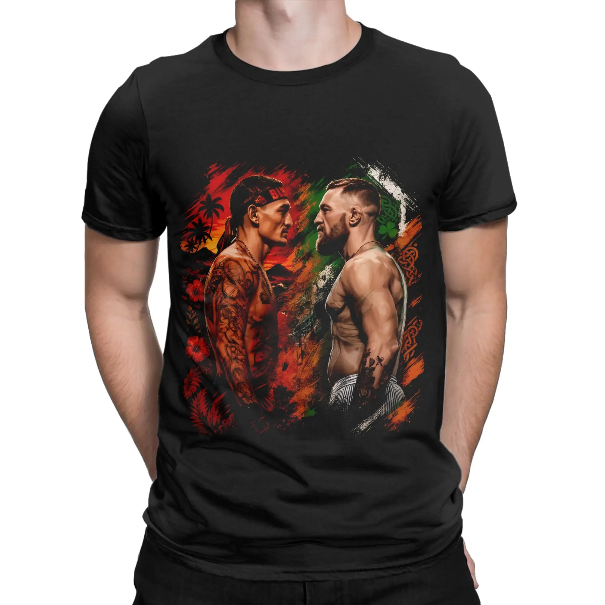 Maxs Holloways vs Conors McGregors Accessories Men Women T Shirts 100% Cotton Tee Graphic Printed  Tops T-shirt
