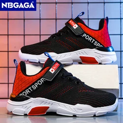 Kids Fashion Sneakers Boys Tennis Shoes Mesh Breathable Running Shoes Lightweight Outdoor Children's Sports Walking Shoes