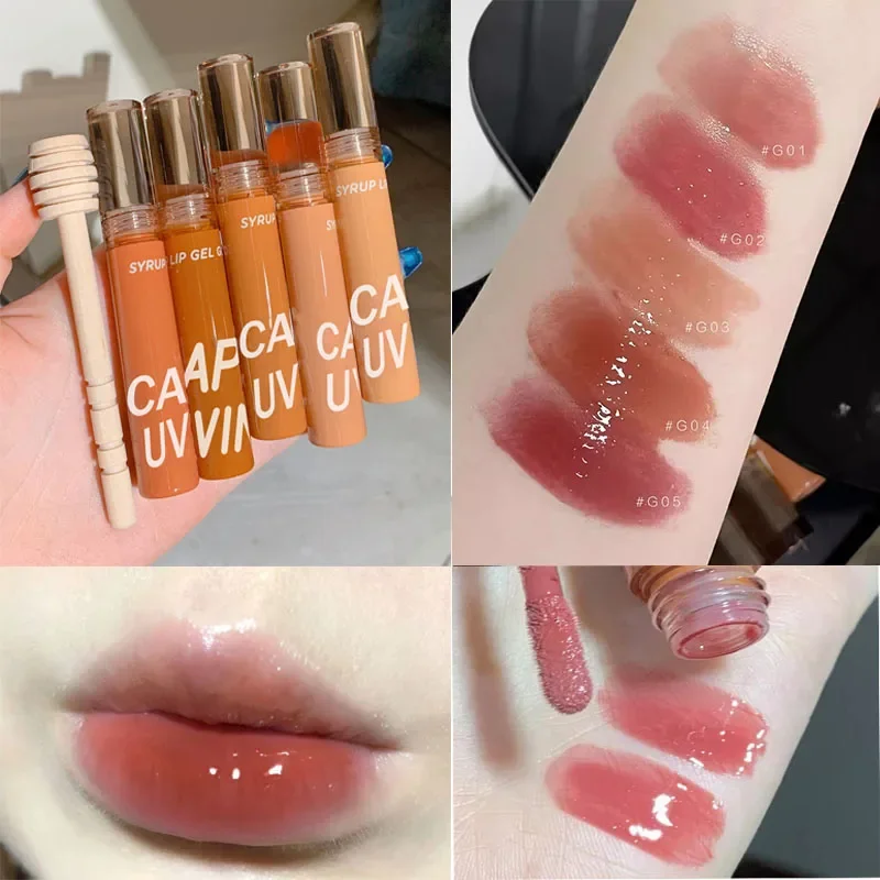 Long Lasting Non-stick Cup Lip Gloss Lipstick Makeup Cosmetics Mirror Lip Glaze Water Moisturizing Waterproof  Тинт Для Губ