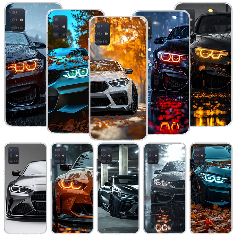 Black White Sport for B-BMW Phone Case For Samsung Galaxy A52 A32 A22 A12 A02S A50S A30S A51 A31 AA71 Note 20 Ultra 10 S10 Plus 
