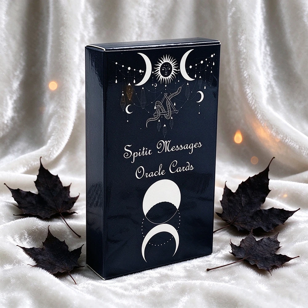 Hot-selling Spirit Messages Oracle Cards Triple Moon Cards English Version Divination Spiritual Guidance Cards Game for Beginner