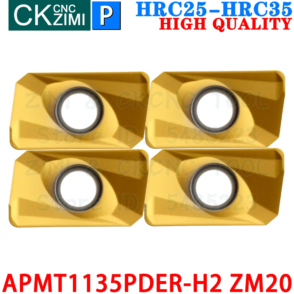 APMT1135PDER-H2 ZM20 APMT 1135 PDER H2 Carbide Inserts Shoulder Milling Inserts Tools CNC Indexable Milling Cutter Cutting Tools