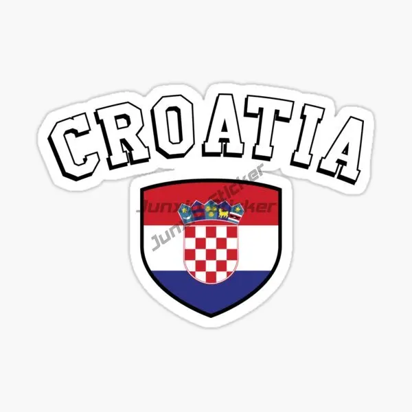 

Croatia HR Flag Map National Emblem Creative PVC Sticker for Decorate Car Truck Helmet Decal Accessories