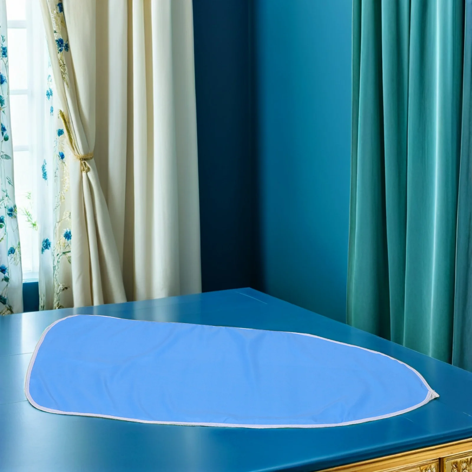 

1Set Cotton Ironing Board Cover Heat Resistant Thick Sponge Pad Non-Slip Tabletop 90x30cm Ironing Board Protector for Home