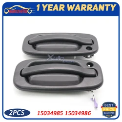 XUAN Car Driver Passenger Side Front Left Right Exterior Door Handle 15034985 15034986 For Chevrolet Silverado GMC Sierra 99-07