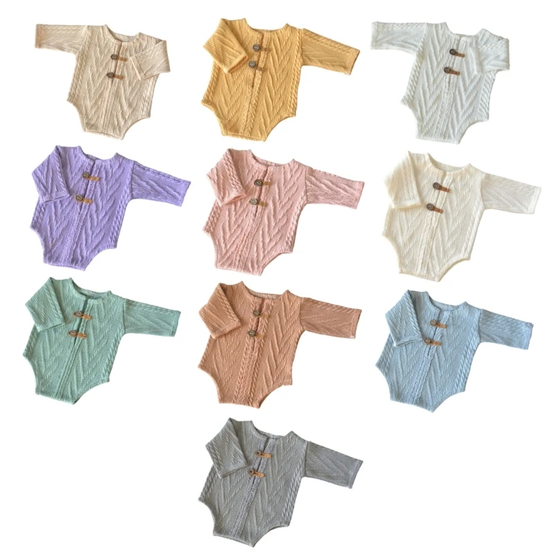 

Photo Jumpsuit for Baby Photography Photo Posing Knitwear Newborn Photo Bodysuit