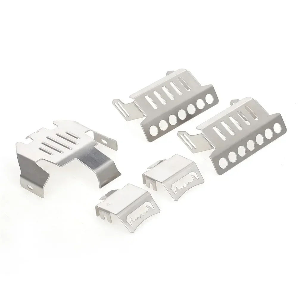 5 In 1 Stainless Steel Chassis Armor Protection Anti-crash Plate Kit for Traxxas Series RC Car