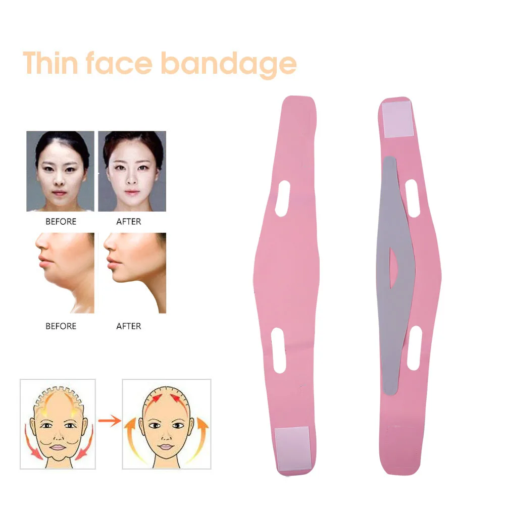 Reusable Face Slimming Bandage V Line Facial Shaper Chin Remover Lift Up Belt Face Massager Women Strap Skin Beauty Care