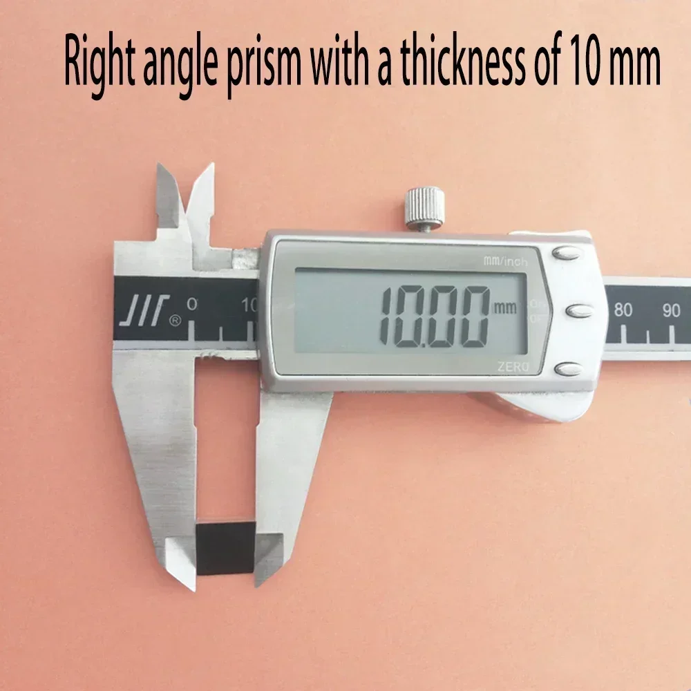 Durable 10Mm Right Angle Internal Reflection Prisma with Aluminized Mirror for Superior Optical Clarity and Stability