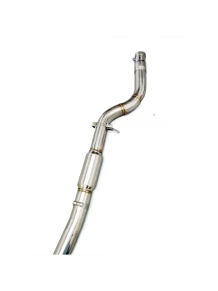 High Performance Straight 225 2.0T SS304 Upgraded Stainless Steel Middle Pipe Exhaust System Muffler